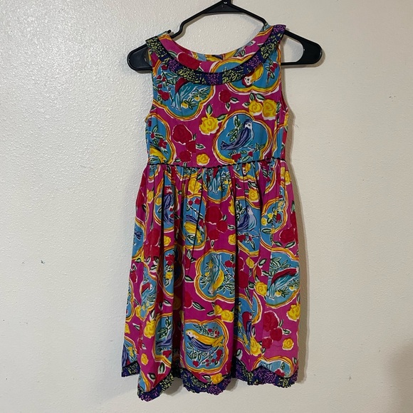 karavan Other - VINTAGE Colorful Kids Dress with Floral Pattern